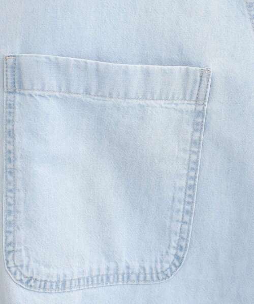 Cutie Blonde（キューティーブロンド）の「【洗える/S-LL】BIGポケット オーバーサイズデニムシャツ（シャツ/ブラウス・レディース・ライトブルー/ネイビー/ブルー・03/02/01/04）」の11枚目の写真