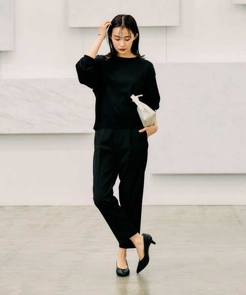 ウニ出品 セール】ウツクシルエットプレミアムスリムテーパードパンツ