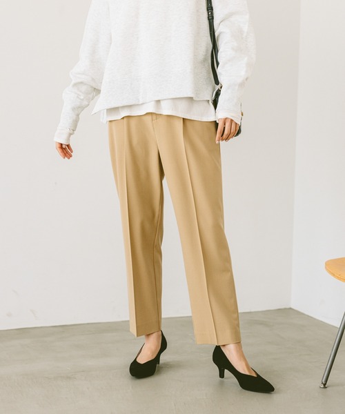 セール】ウツクシルエットプレミアムスリムテーパードパンツ/147669