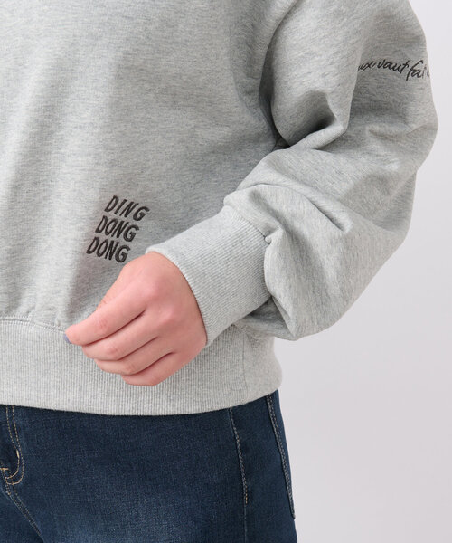 un dix cors(アンディコール)の「ロゴ刺繍2WAYトップス(スウェット・レディース・グレー/チャコールグレー・FREE)」の18枚目の写真