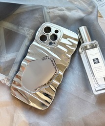 NOLITA LABORATORY(ノリータラボラトリー)の【 NOLITA / ノリータ 】ミラー付き シルバー ウェーブ アイフォンケース アイフォンカバー iPhone 13pro(スマホケース/カバー)