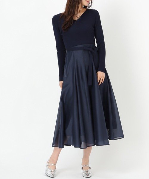 セール】2025春夏新作 カシュクールドッキングワンピース（ワンピース