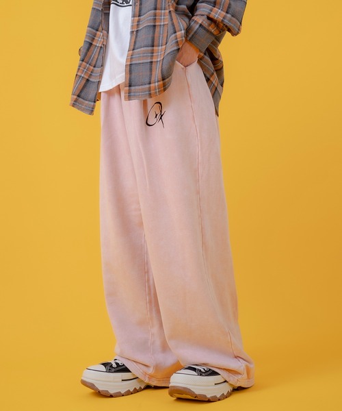 improves（インプローブス）の「グランジ加工 裏毛スウェット タックパンツ（スウェットパンツ・メンズ・ピンク/ブラウン/ブラック/ホワイト・LARGE/MEDIUM）」の4枚目の写真