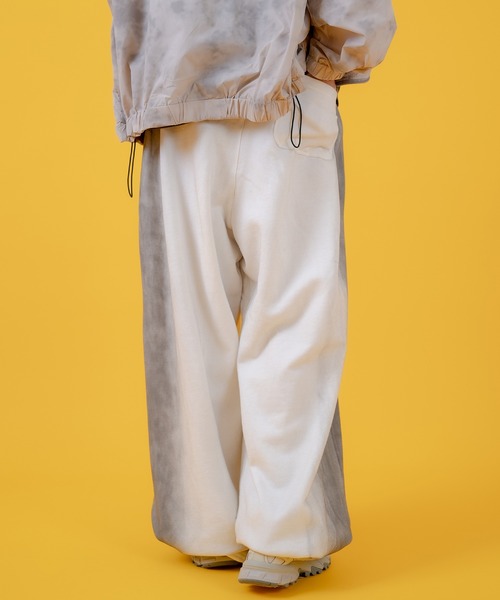 improves（インプローブス）の「グランジ加工 裏毛スウェット タックパンツ（スウェットパンツ・メンズ・ピンク/ブラウン/ブラック/ホワイト・LARGE/MEDIUM）」の7枚目の写真