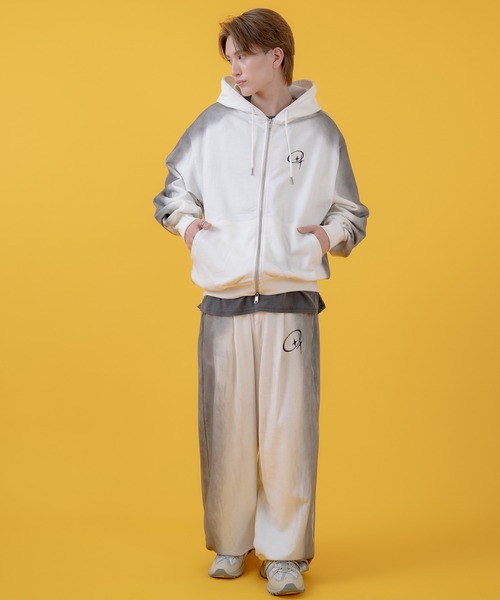 improves（インプローブス）の「グランジ加工 裏毛スウェット タックパンツ（スウェットパンツ・メンズ・ピンク/ブラウン/ブラック/ホワイト・LARGE/MEDIUM）」の11枚目の写真