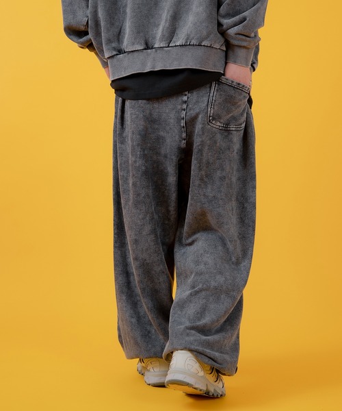 improves（インプローブス）の「グランジ加工 裏毛スウェット タックパンツ（スウェットパンツ・メンズ・ピンク/ブラウン/ブラック/ホワイト・LARGE/MEDIUM）」の14枚目の写真