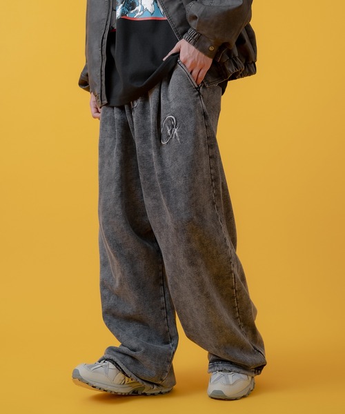 improves（インプローブス）の「グランジ加工 裏毛スウェット タックパンツ（スウェットパンツ・メンズ・ピンク/ブラウン/ブラック/ホワイト・LARGE/MEDIUM）」の15枚目の写真