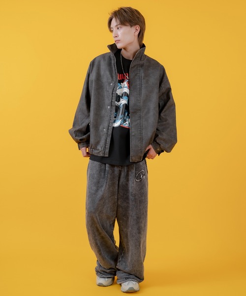 improves（インプローブス）の「グランジ加工 裏毛スウェット タックパンツ（スウェットパンツ・メンズ・ピンク/ブラウン/ブラック/ホワイト・LARGE/MEDIUM）」の16枚目の写真