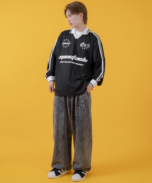 improves（インプローブス）の「グランジ加工 裏毛スウェット タックパンツ（スウェットパンツ・メンズ・ピンク/ブラウン/ブラック/ホワイト・LARGE/MEDIUM）」の17枚目の写真