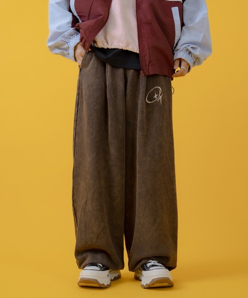 improves（インプローブス）の「グランジ加工 裏毛スウェット タックパンツ（スウェットパンツ・メンズ・ピンク/ブラウン/ブラック/ホワイト・LARGE/MEDIUM）」の22枚目の写真