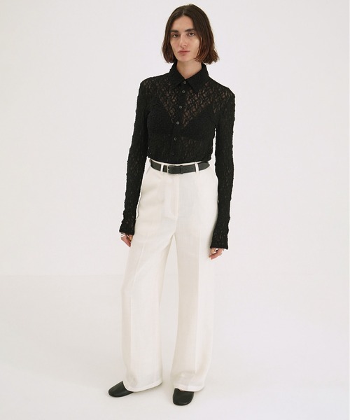 CLANE(クラネ)の「CENTER CLEASE STRAIGHT PANTS(その他パンツ・レディース・ベージュ/アイボリー/ネイビー・2/1/0)」の17枚目の写真
