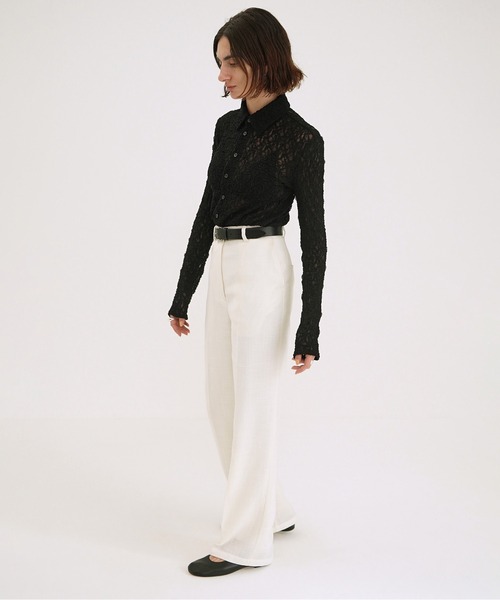 CLANE(クラネ)の「CENTER CLEASE STRAIGHT PANTS(その他パンツ・レディース・ベージュ/アイボリー/ネイビー・2/1/0)」の18枚目の写真