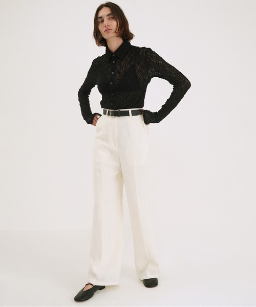 CLANE(クラネ)の「CENTER CLEASE STRAIGHT PANTS(その他パンツ・レディース・ベージュ/アイボリー/ネイビー・2/1/0)」の19枚目の写真