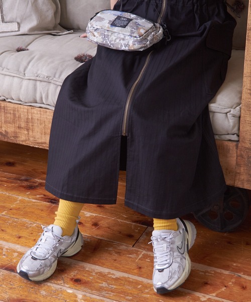 CUBE SUGAR（キューブシュガー）の「ドビーストライプ3wayジャンパースカート（ジャンパースカート・レディース・ベージュ/ブラック/カーキ・M）」の11枚目の写真