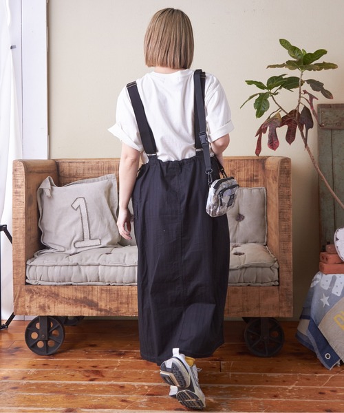 CUBE SUGAR（キューブシュガー）の「ドビーストライプ3wayジャンパースカート（ジャンパースカート・レディース・ベージュ/ブラック/カーキ・M）」の16枚目の写真