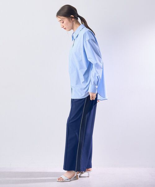 YECCA VECCA（イェッカヴェッカ）の「イージーケアオーバーシャツ（シャツ/ブラウス・レディース・ブルー系その他4/ブルー系その他6/オフホワイト/ピンク・FREE）」の7枚目の写真