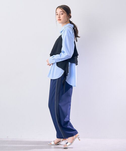 YECCA VECCA（イェッカヴェッカ）の「イージーケアオーバーシャツ（シャツ/ブラウス・レディース・ブルー系その他4/ブルー系その他6/オフホワイト/ピンク・FREE）」の11枚目の写真