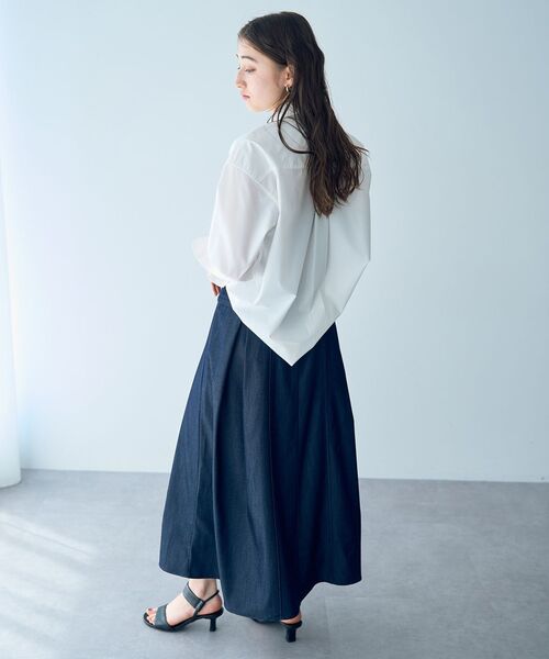 YECCA VECCA（イェッカヴェッカ）の「イージーケアオーバーシャツ（シャツ/ブラウス・レディース・ブルー系その他4/ブルー系その他6/オフホワイト/ピンク・FREE）」の15枚目の写真