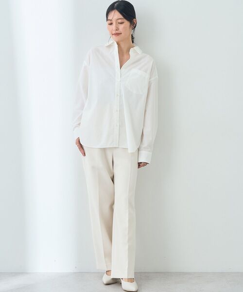 YECCA VECCA（イェッカヴェッカ）の「イージーケアオーバーシャツ（シャツ/ブラウス・レディース・ブルー系その他4/ブルー系その他6/オフホワイト/ピンク・FREE）」の19枚目の写真