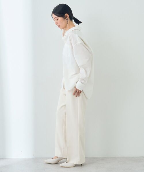 YECCA VECCA（イェッカヴェッカ）の「イージーケアオーバーシャツ（シャツ/ブラウス・レディース・ブルー系その他4/ブルー系その他6/オフホワイト/ピンク・FREE）」の20枚目の写真