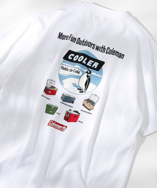 COLEMAN(コールマン)の「Coleman(コールマン)クーラーボックス COOL Tシャツ -接触冷感ー(Tシャツ/カットソー・メンズ・コバルトブルー/ブラック/ホワイト/ライトグレー・XL/L/M/S)」の1枚目の写真