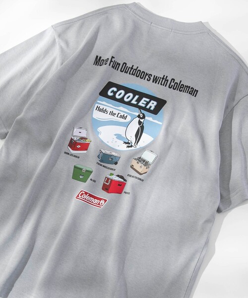 COLEMAN(コールマン)の「Coleman(コールマン)クーラーボックス COOL Tシャツ -接触冷感ー(Tシャツ/カットソー・メンズ・コバルトブルー/ブラック/ホワイト/ライトグレー・XL/L/M/S)」の3枚目の写真