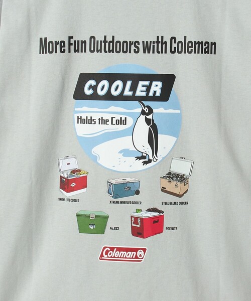 COLEMAN(コールマン)の「Coleman(コールマン)クーラーボックス COOL Tシャツ -接触冷感ー(Tシャツ/カットソー・メンズ・コバルトブルー/ブラック/ホワイト/ライトグレー・XL/L/M/S)」の10枚目の写真