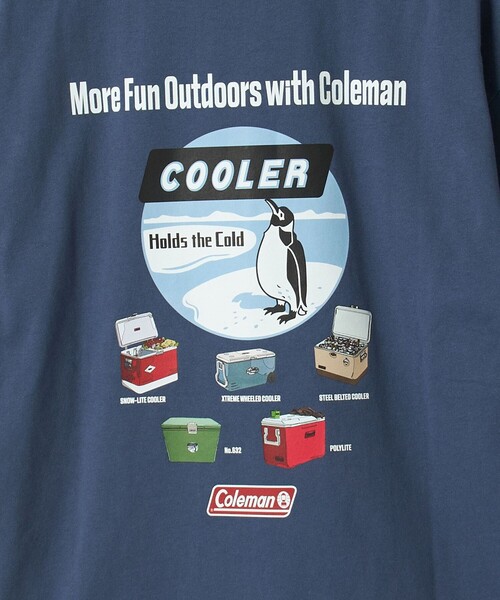 COLEMAN(コールマン)の「Coleman(コールマン)クーラーボックス COOL Tシャツ -接触冷感ー(Tシャツ/カットソー・メンズ・コバルトブルー/ブラック/ホワイト/ライトグレー・XL/L/M/S)」の6枚目の写真