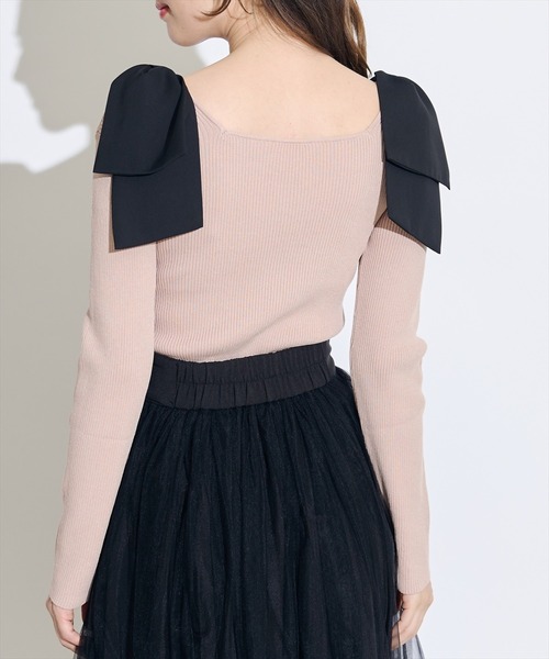 SWINGLE（スウィングル）の「フリル切替チュールエアリースカート（スカート・レディース・ピンク/ブラック/アイボリー・FREE）」の14枚目の写真