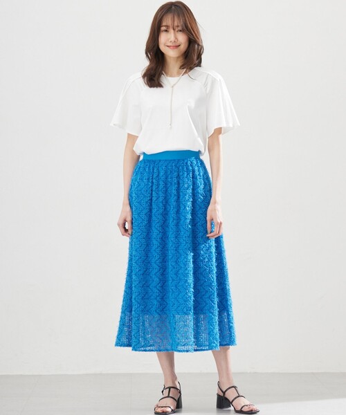 組曲(クミキョク)の「スムースシルケット カットソー(Tシャツ/カットソー・レディース・アイボリー系/ブラック系・5/6)」の15枚目の写真