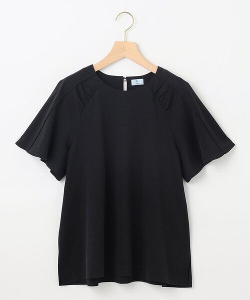組曲(クミキョク)の「スムースシルケット カットソー(Tシャツ/カットソー・レディース・アイボリー系/ブラック系・5/6)」の19枚目の写真