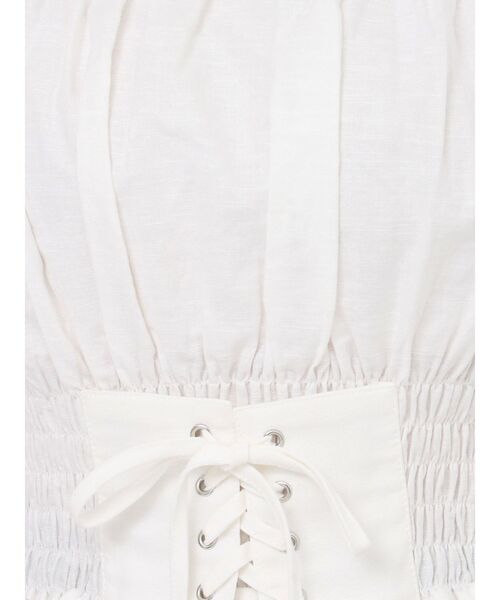 GYDA（ジェイダ）の「2WAYギャザーオフショルコルセットブラウス（シャツ/ブラウス・レディース・その他1/ベージュ/オフホワイト・FREE）」の21枚目の写真