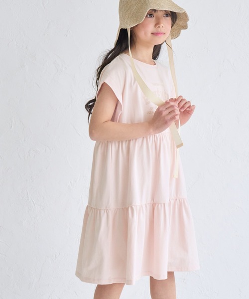ROPE' PICNIC(ロペピクニック)の「【KIDS/キッズ】ロゴティアードカットソーワンピース(ワンピース・キッズ・ピンク/ブラック・L/M/S)」の14枚目の写真