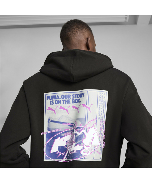 PUMA(プーマ)の「PUMA プーマ ユニセックス FUTURE.PUMA.ARCHIVE リラックス GR フーディ(パーカー・メンズ・ブラック/グリーン系その他・XX-LARGE/X-LARGE/MEDIUM/SMALL/LARGE)」の3枚目の写真