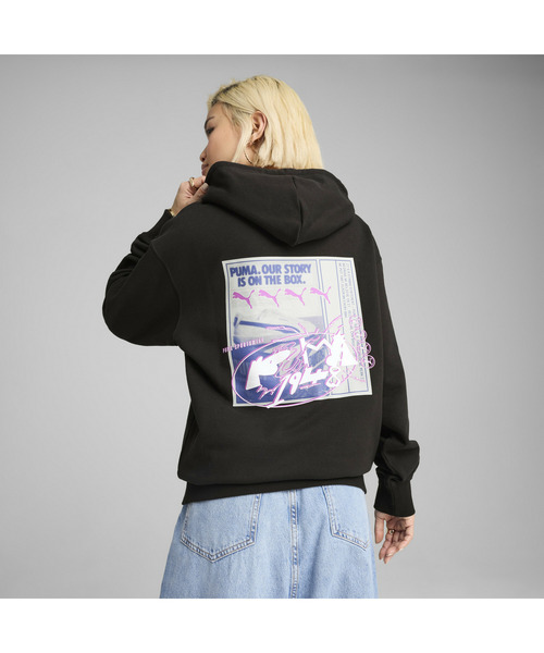 PUMA(プーマ)の「PUMA プーマ ユニセックス FUTURE.PUMA.ARCHIVE リラックス GR フーディ(パーカー・メンズ・ブラック/グリーン系その他・XX-LARGE/X-LARGE/MEDIUM/SMALL/LARGE)」の5枚目の写真