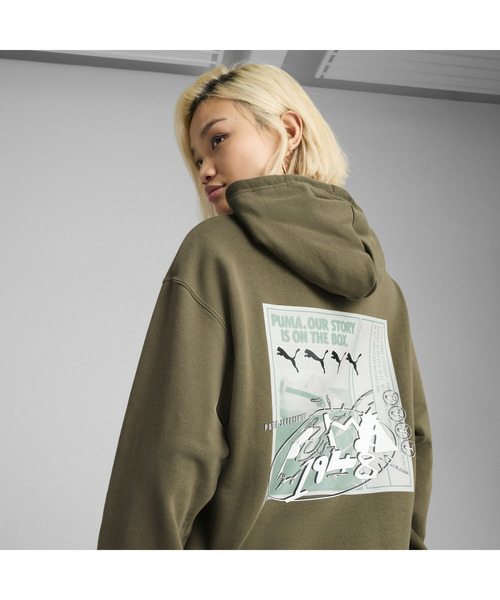 PUMA(プーマ)の「PUMA プーマ ユニセックス FUTURE.PUMA.ARCHIVE リラックス GR フーディ(パーカー・メンズ・ブラック/グリーン系その他・XX-LARGE/X-LARGE/MEDIUM/SMALL/LARGE)」の9枚目の写真