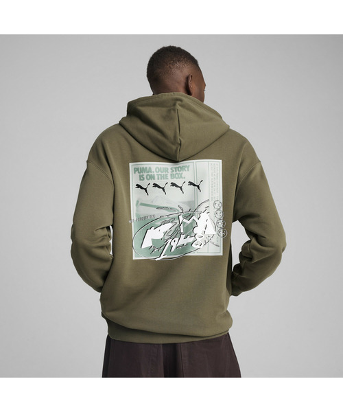 PUMA(プーマ)の「PUMA プーマ ユニセックス FUTURE.PUMA.ARCHIVE リラックス GR フーディ(パーカー・メンズ・ブラック/グリーン系その他・XX-LARGE/X-LARGE/MEDIUM/SMALL/LARGE)」の11枚目の写真