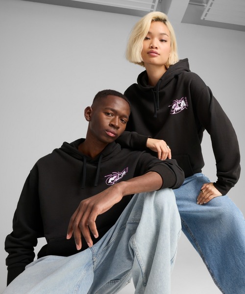 PUMA(プーマ)の「PUMA プーマ ユニセックス FUTURE.PUMA.ARCHIVE リラックス GR フーディ(パーカー・メンズ・ブラック/グリーン系その他・XX-LARGE/X-LARGE/MEDIUM/SMALL/LARGE)」の2枚目の写真