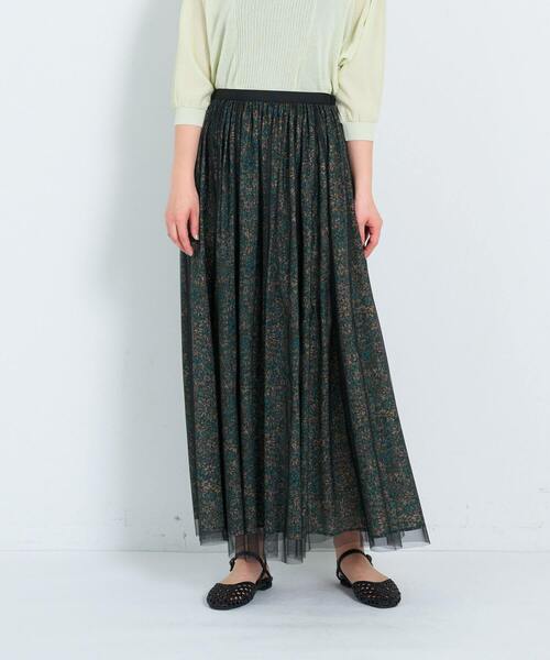 チュール×リバティプリントスカート（スカート）｜ADIEU TRISTESSE  
