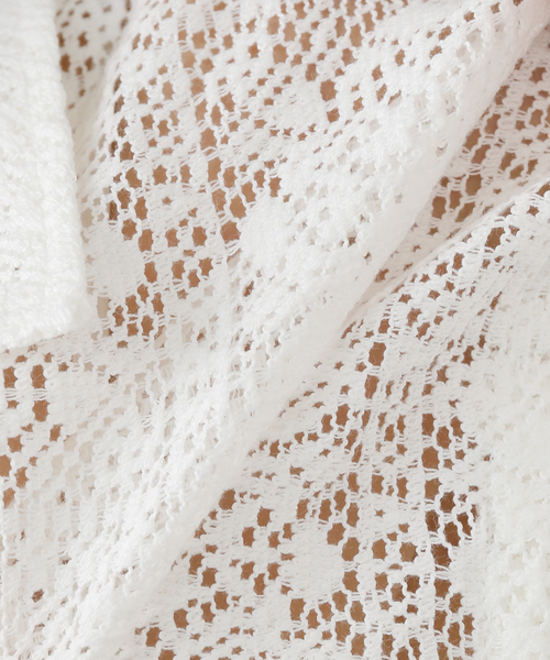 JANE SMITH / JOHN SMITH(ジェーンスミスジョンスミス)の「【JANE SMITH/ジェーンスミス】COTTON POLYESTER BLOCK LACE O:シャツ(シャツ/ブラウス・レディース・アイボリー・MEDIUM)」の18枚目の写真