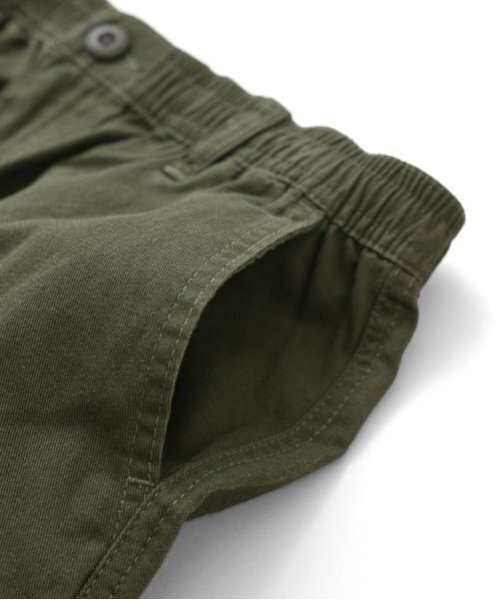 GLAZOS（グラソス）の「【大人向けサイズあり】コットンツイル・ワイドカーゴパンツ（その他パンツ・キッズ・ブラック/カーキ・LL/M/L/S）」の3枚目の写真