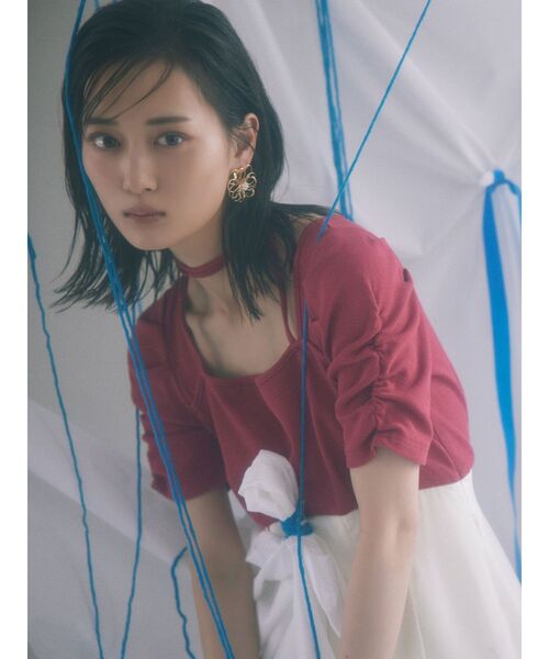 RESEXXY(リゼクシー)の「バイカラーメローフレアワンピース(ワンピース・レディース・ブルー/ブラック/レッド・FREE)」の11枚目の写真