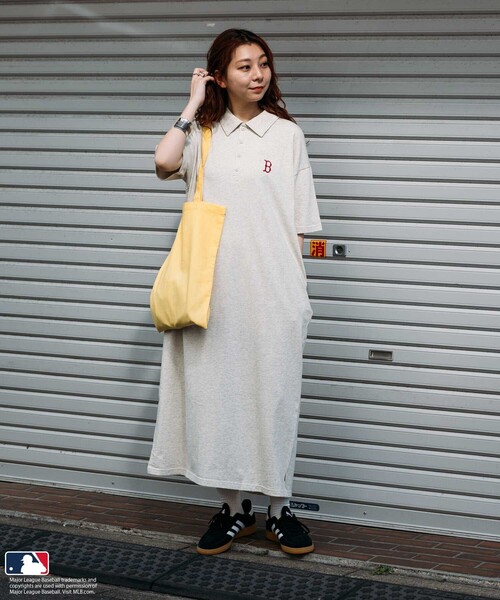 MLB Korea ポロシャツ ワンピース ポロワンピ セール】MLB 半袖 ポロワンピース（ワンピース）｜FREAK'S STORE