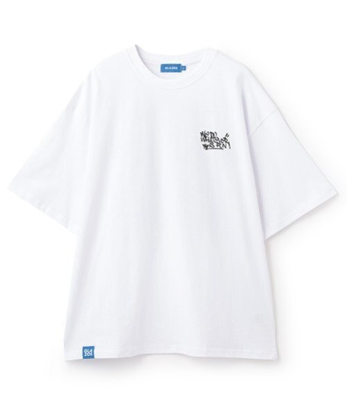 GLAZOS(グラソス)の「フォトグラフィティロゴ発泡プリントビッグ半袖Tシャツ(Tシャツ/カットソー・メンズ・ブルー/イエロー/ブラック/ホワイト・L/M/S/LL)」の17枚目の写真