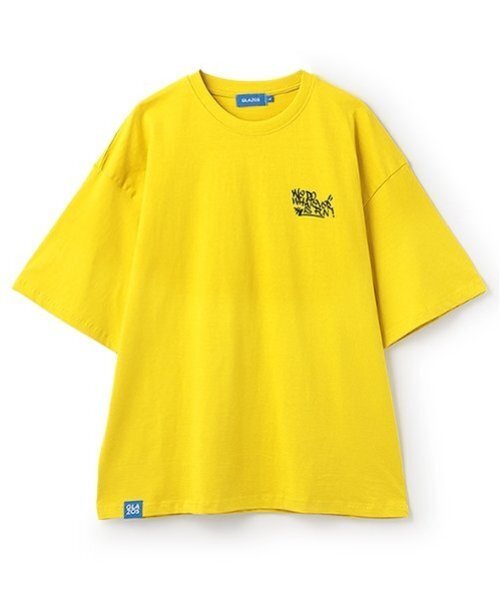 GLAZOS(グラソス)の「フォトグラフィティロゴ発泡プリントビッグ半袖Tシャツ(Tシャツ/カットソー・メンズ・ブルー/イエロー/ブラック/ホワイト・L/M/S/LL)」の18枚目の写真