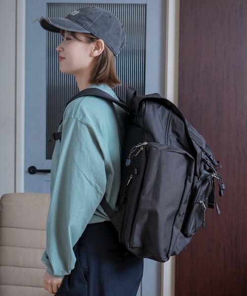 BEN DAVIS（ベンデイビス）の「【BEN DAVIS/ベンデイビス】EXPANSION CAMP DAYPACK 林間学校バッグ（バックパック/リュック・メンズ・ブラック・FREE）」の16枚目の写真