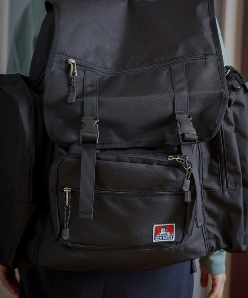 BEN DAVIS（ベンデイビス）の「【BEN DAVIS/ベンデイビス】EXPANSION CAMP DAYPACK 林間学校バッグ（バックパック/リュック・メンズ・ブラック・FREE）」の14枚目の写真