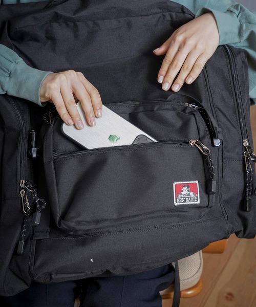 BEN DAVIS（ベンデイビス）の「【BEN DAVIS/ベンデイビス】EXPANSION CAMP DAYPACK 林間学校バッグ（バックパック/リュック・メンズ・ブラック・FREE）」の5枚目の写真