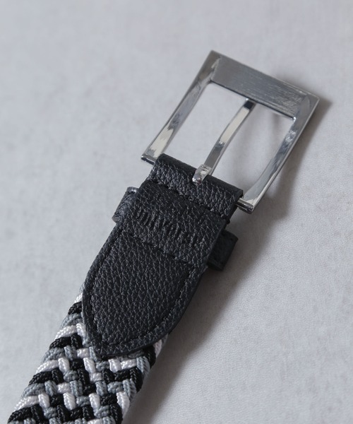 NANO universe（ナノユニバース）の「ゴムメッシュベルト（ベルト・メンズ・ブラック/レッド/ネイビー・FREE）」の6枚目の写真