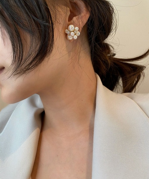 LA VORAGINE(ラ ヴォラジネ)の「エコパールピアス(ピアス(両耳用)・レディース・A・FREE)」の5枚目の写真